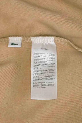 Bermuda Lacoste Beige en Viscose