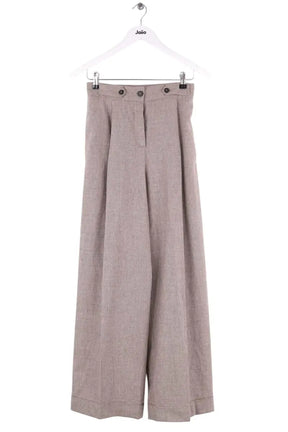 Pantalon large Emporio Armani Marron en Laine, taille XS - Seconde Main