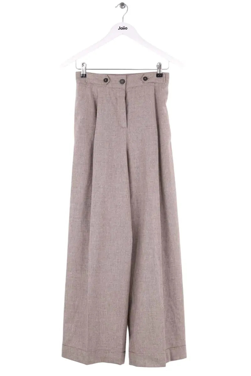 Pantalon large Emporio Armani Marron en Laine, taille XS - Seconde Main