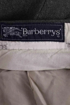 Pantalon droit Burberry Gris en Laine