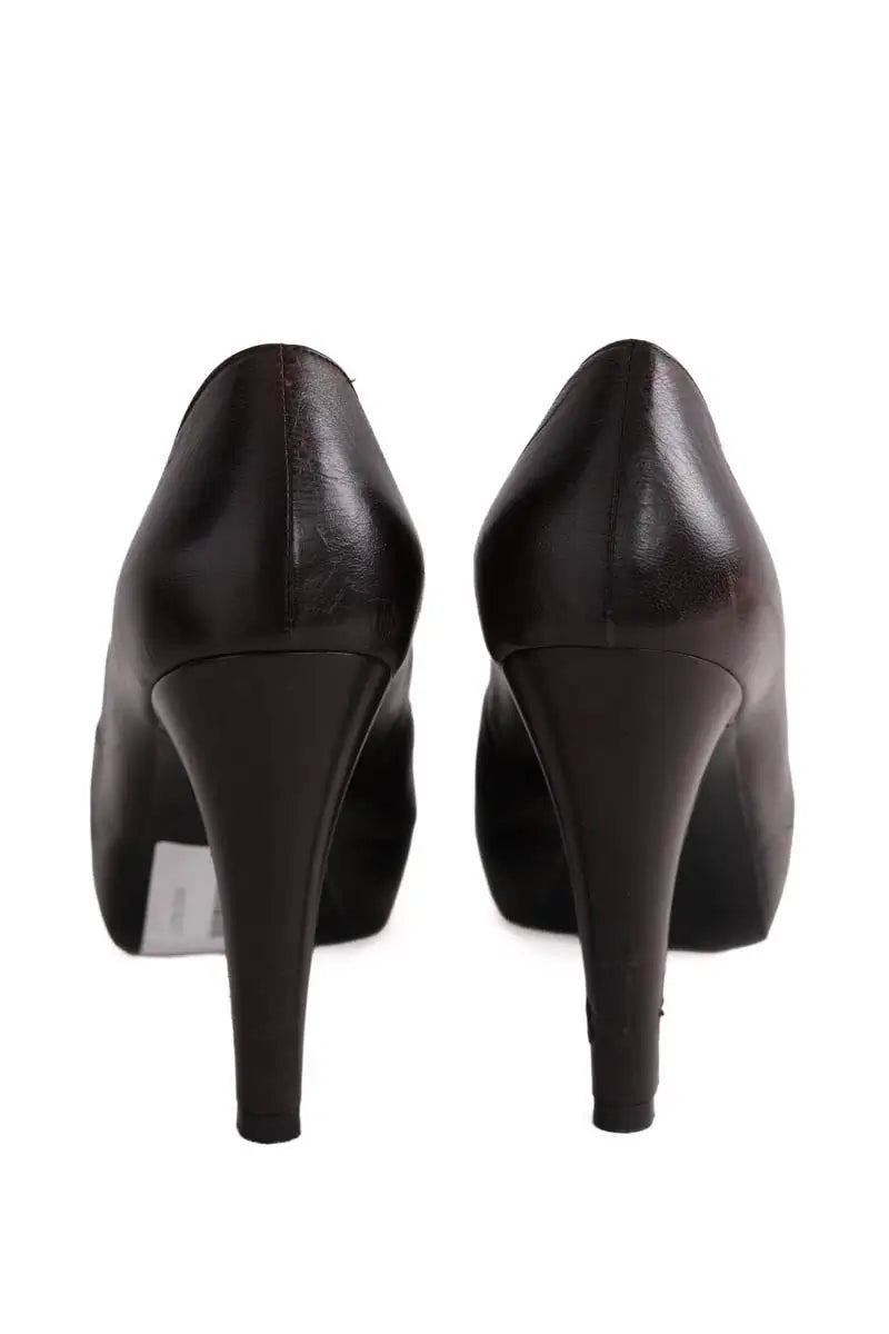 Talons Chanel Marron en Cuir
