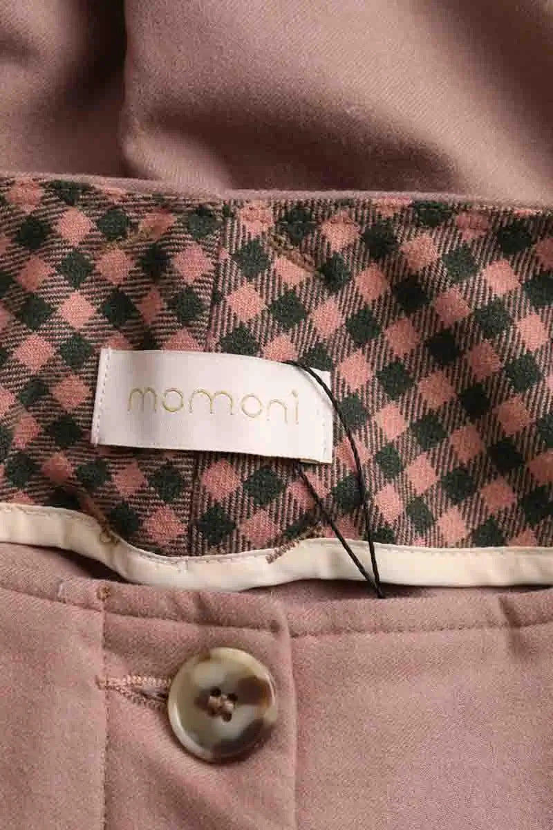 Pantalon large Momoni Marron en Laine