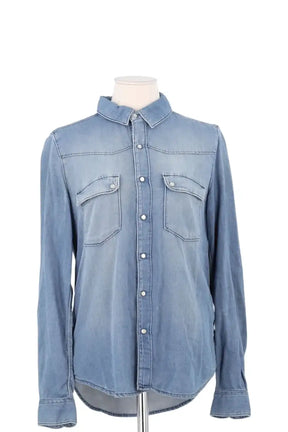 Chemise Ba&Sh Bleu en Coton, taille XS - Seconde Main