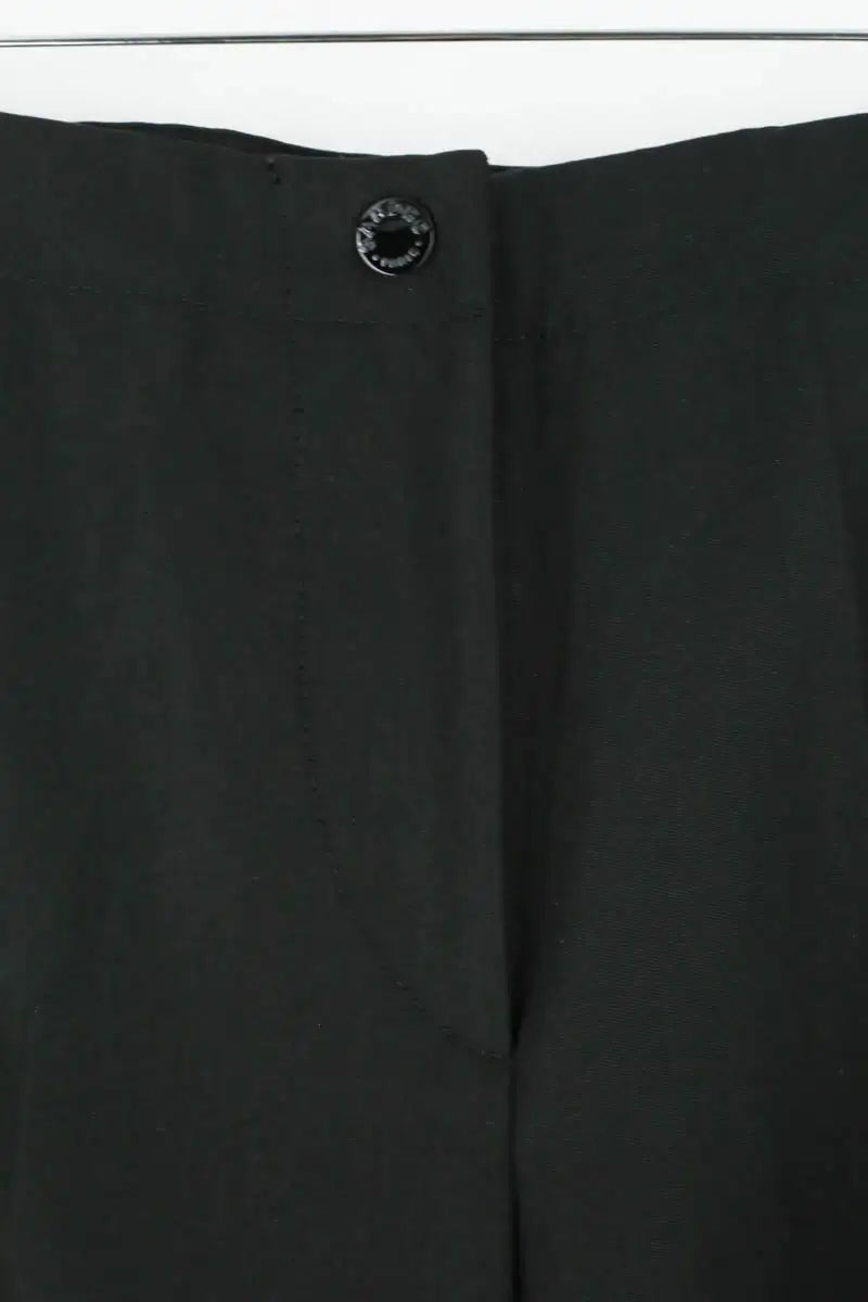 Pantalon large Sandro Noir en Laine
