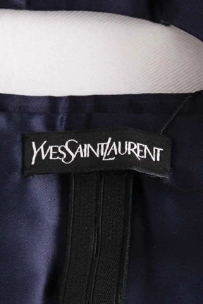 Ceinture Saint Laurent Marine en Tissu