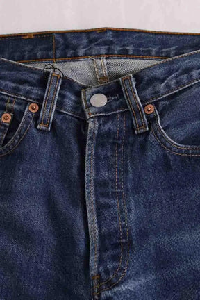 Jean droit Levi's 501 Bleu en Coton