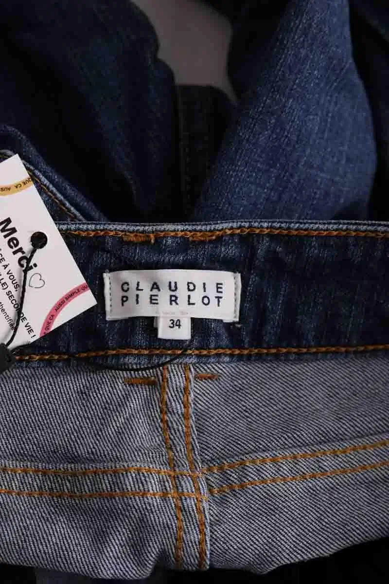 Jean slim Claudie Pierlot Bleu en Coton