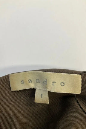 Top Sandro Marron en Coton