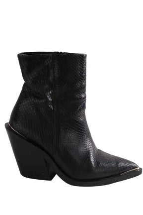 Santiags The Kooples Noir en Cuir, taille 37 - Seconde Main