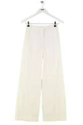 Pantalon Alexander McQueen Blanc en Coton, taille S - Seconde Main