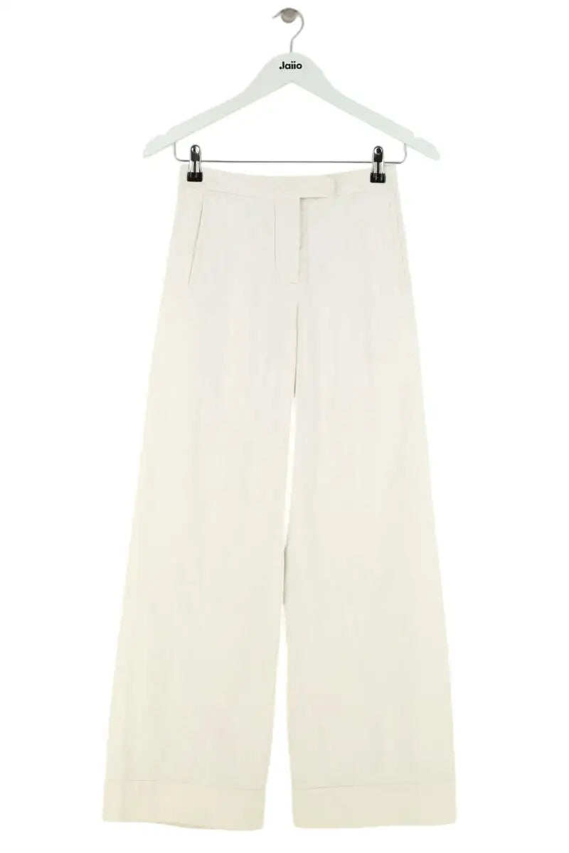 Pantalon Alexander McQueen Blanc en Coton, taille S - Seconde Main