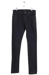 Jean droit Saint Laurent Noir en Coton, taille M - Seconde Main