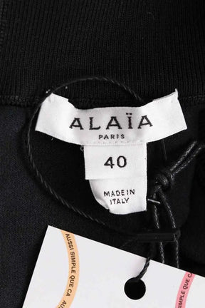 Top Alaïa Noir en Viscose