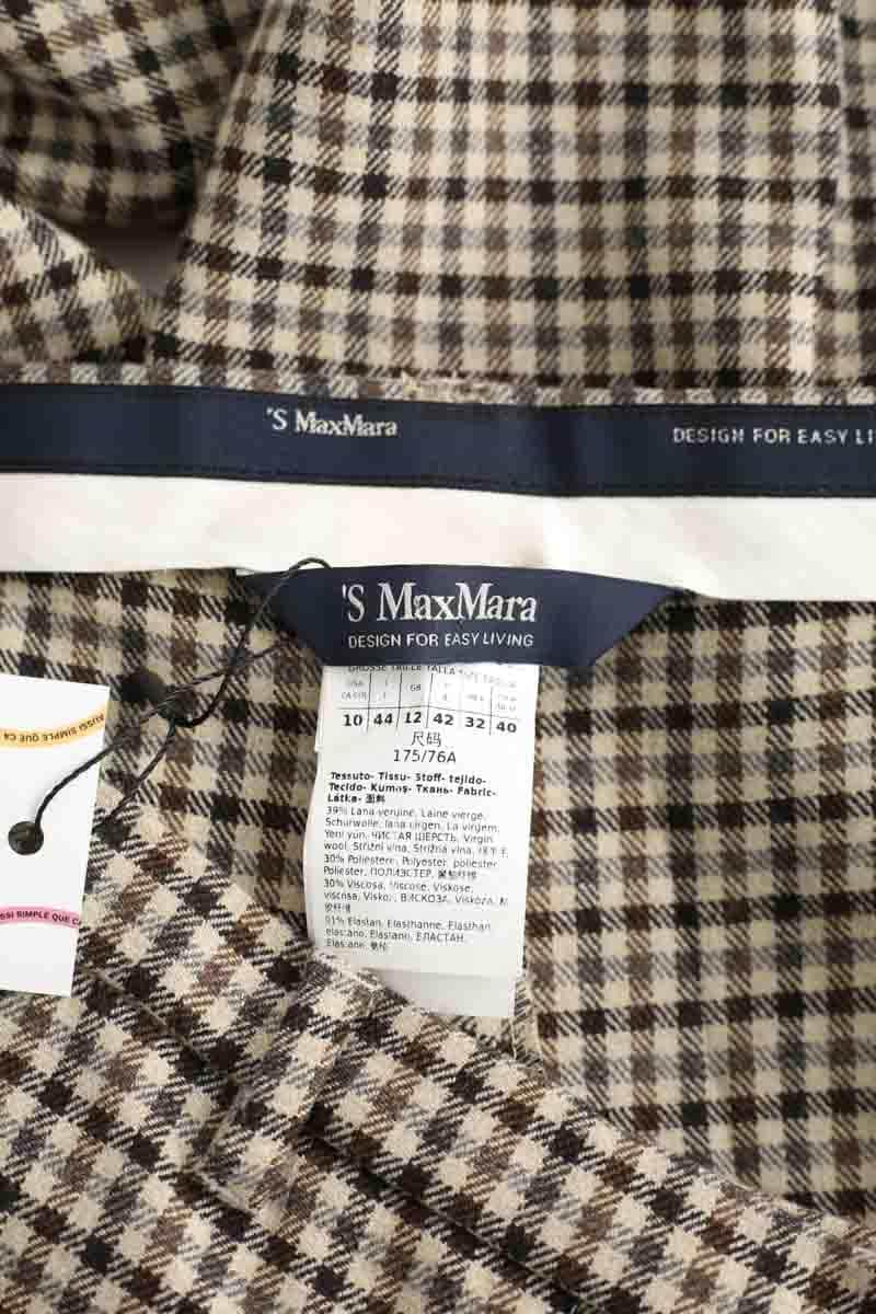 Pantalon droit Max Mara  Beige