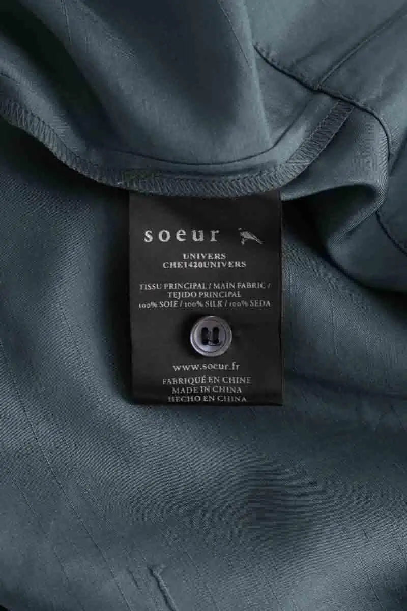 Blouse Soeur Vert en Soie