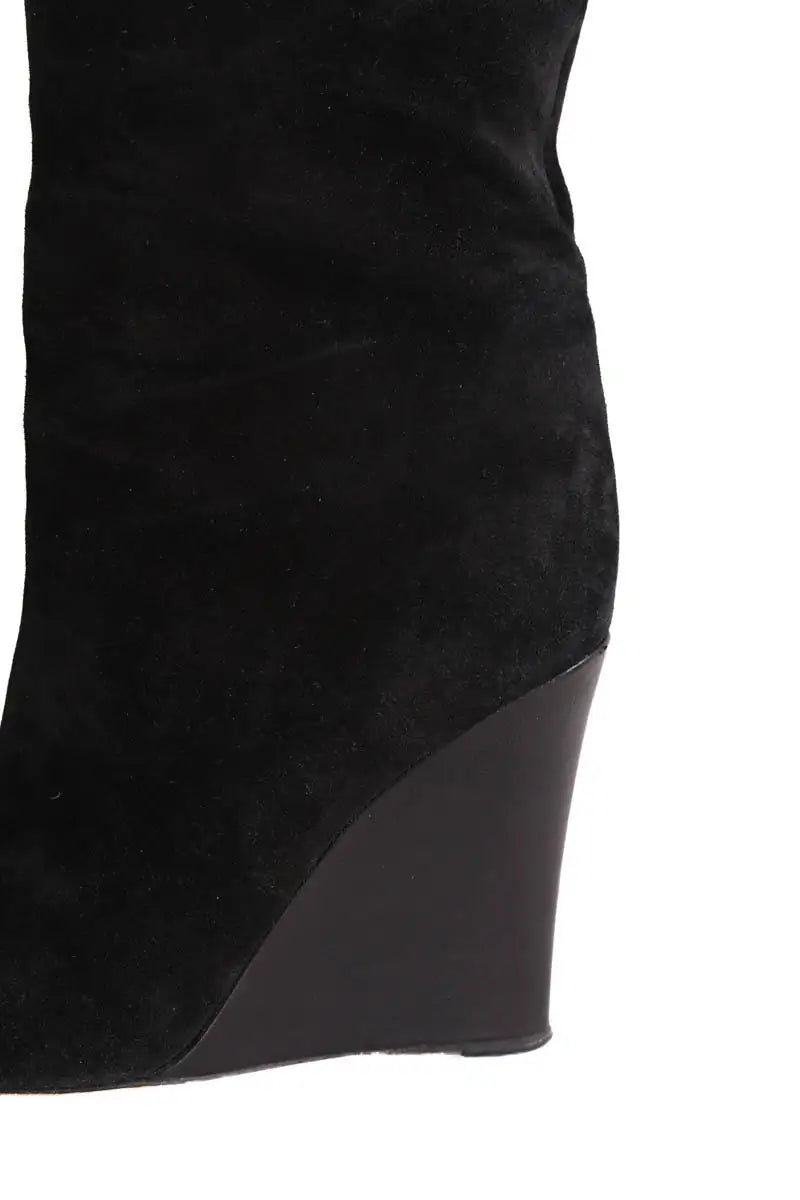 Bottes Joseph Noir en Daim