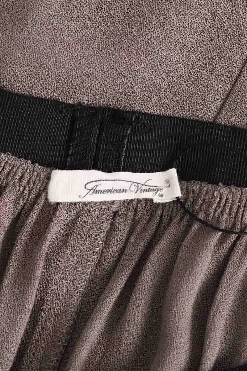 Jupe American Vintage Gris en Viscose
