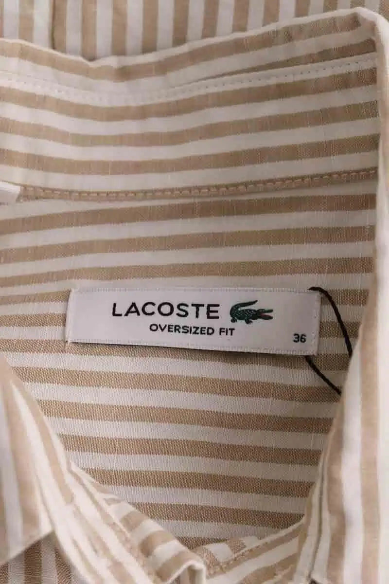 Chemise Lacoste Beige en Lin