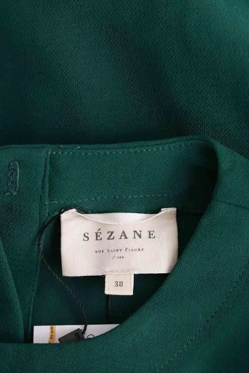 Blouse Sézane Vert en Synthétique