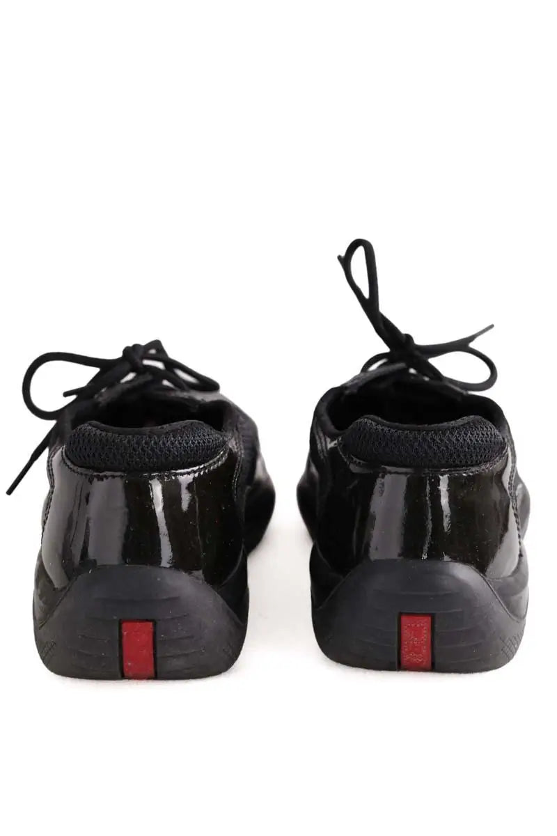 Baskets Prada america's cup Noir en Cuir