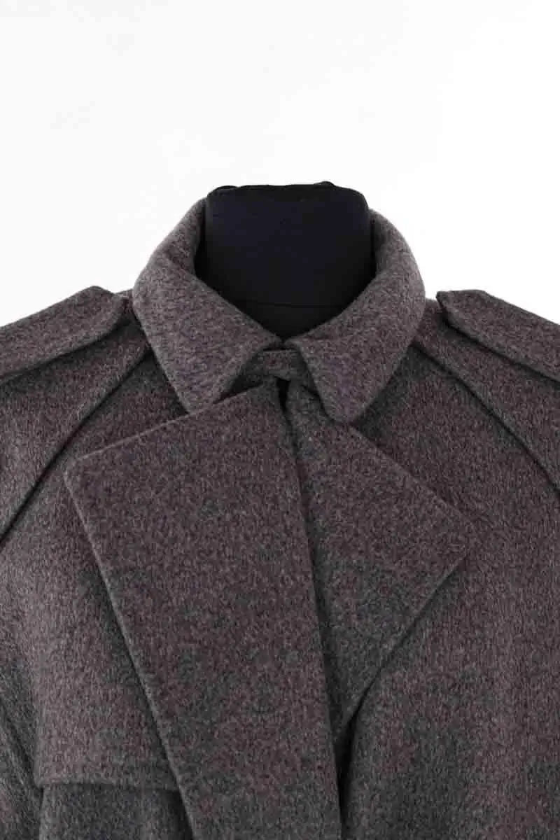 Manteau Celine Gris en Laine