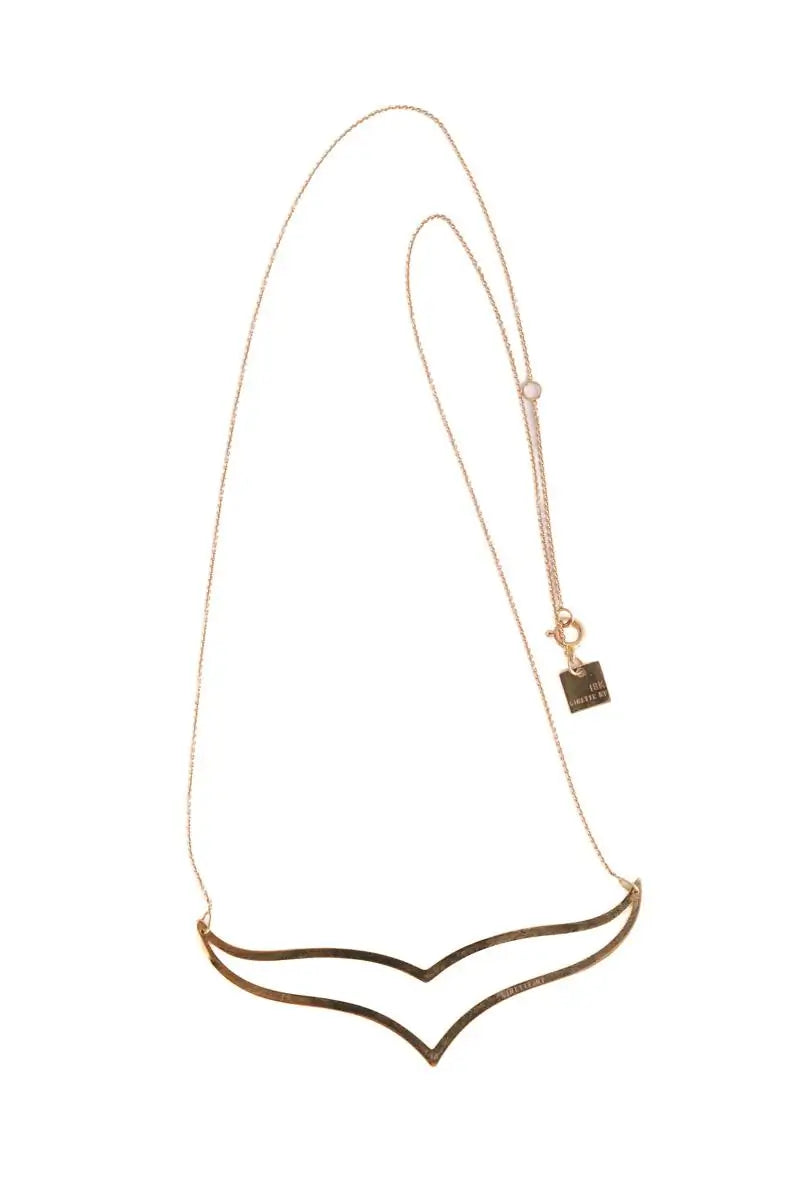 Collier Ginette NY Wise jumbo Doré en Or jaune