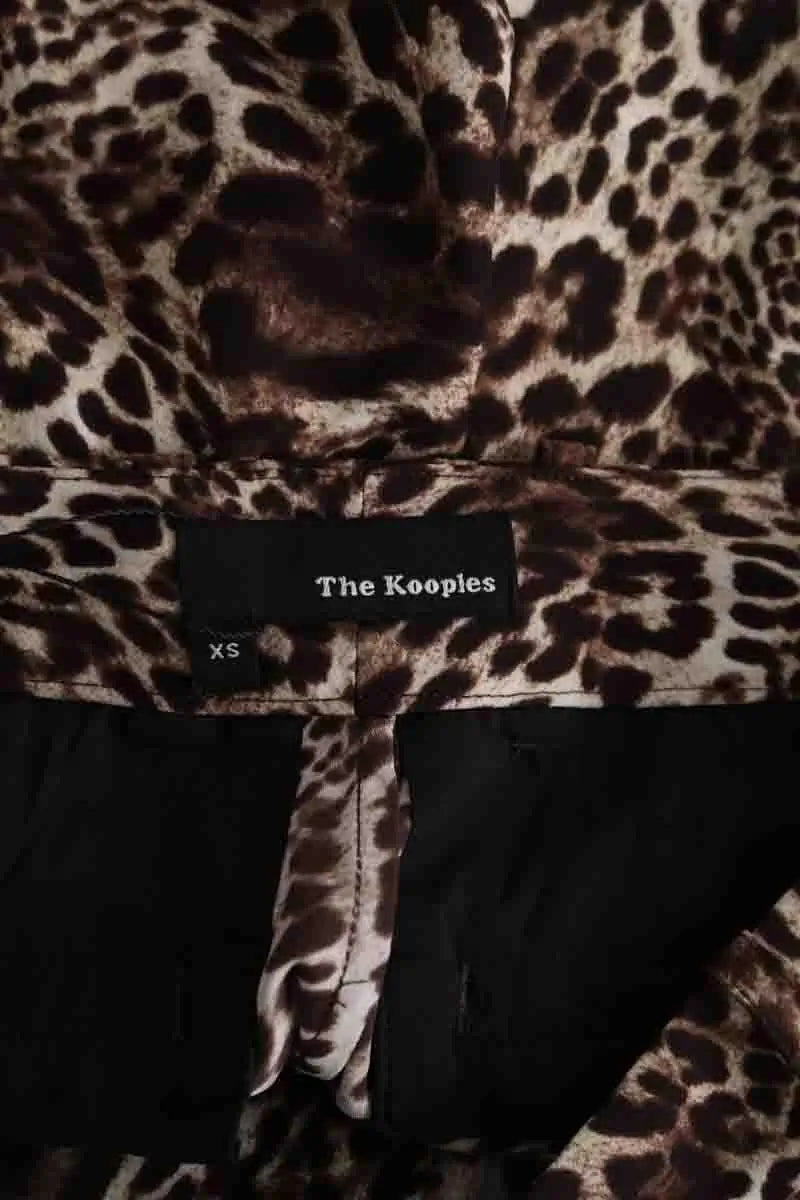 Mini short The Kooples Marron en Synthétique