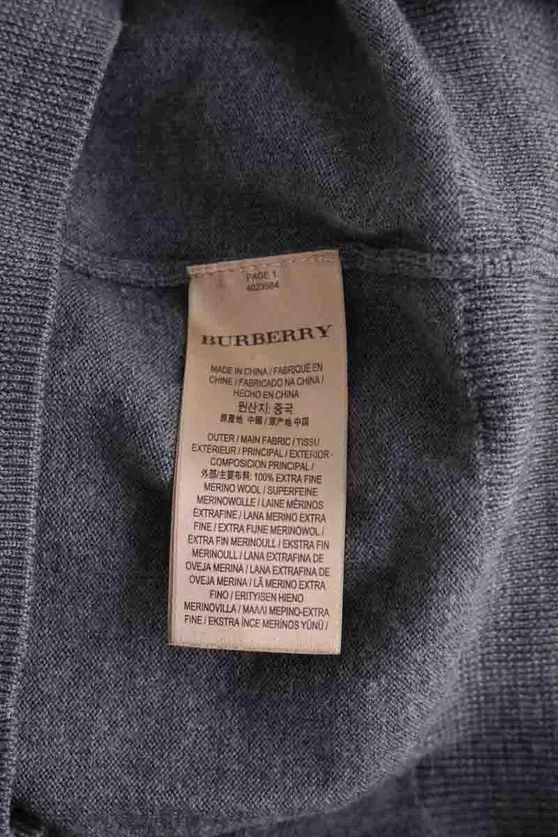 Pull  Burberry Gris en Laine