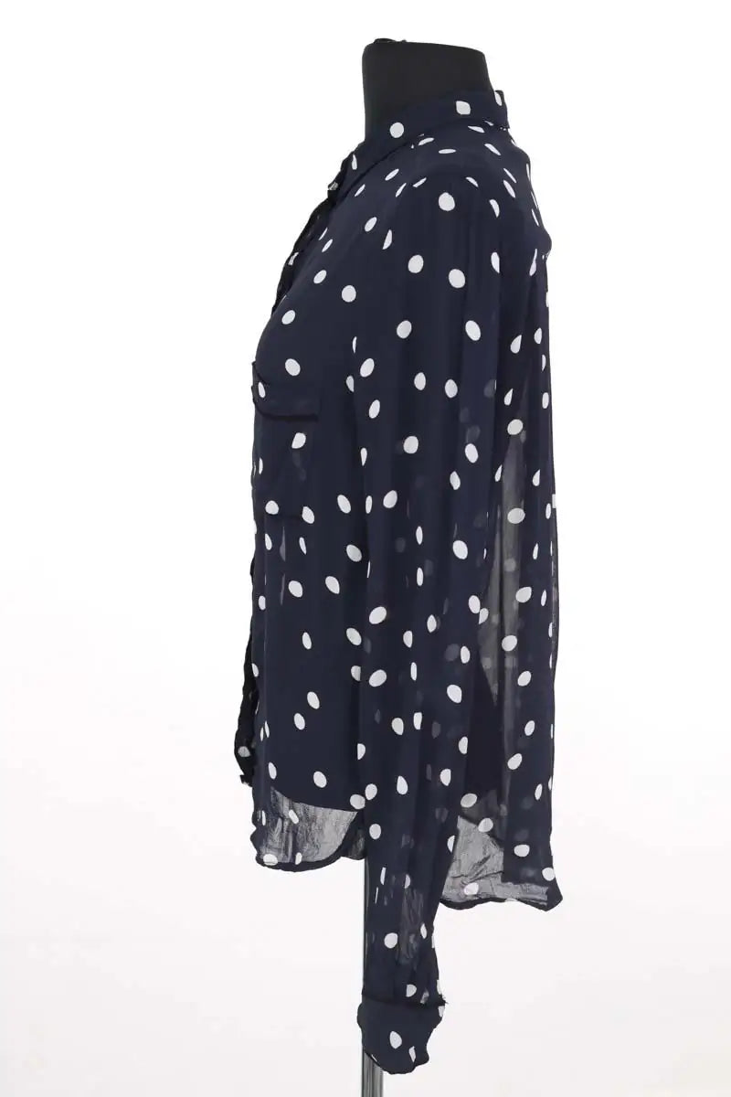 Chemise Ganni Marine en Synthétique