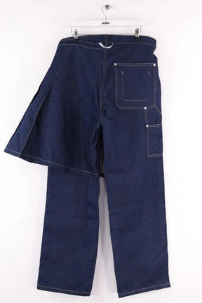 Jean droit Ouest Paris Apron pants Bleu en Coton