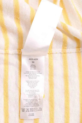 Top Des Petits Hauts Aglaon Jaune en Coton