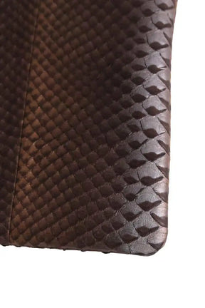 Pochette Claris Virot Marron en Cuirs exotiques