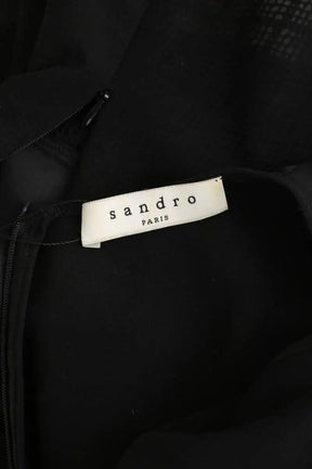 Top sans manche Sandro Noir en Polyester