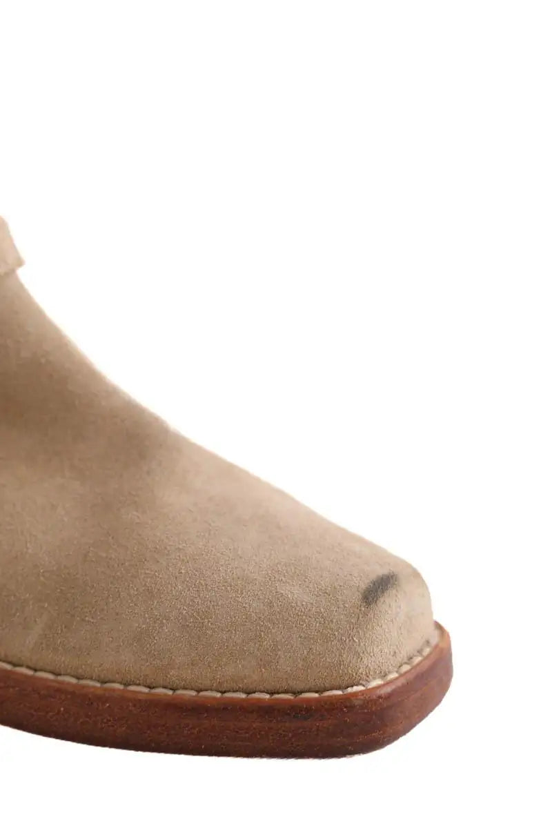 Boots RE/DONE Beige en Daim