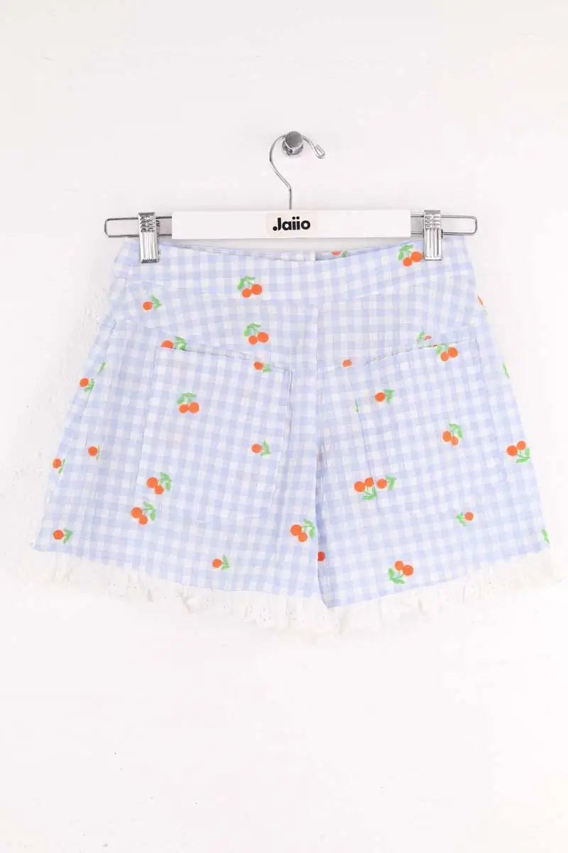 Mini short Manoush Bleu en Coton