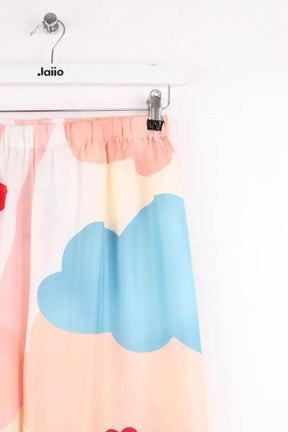Pantalon droit Eres Imprime paradis Multicolore en Soie