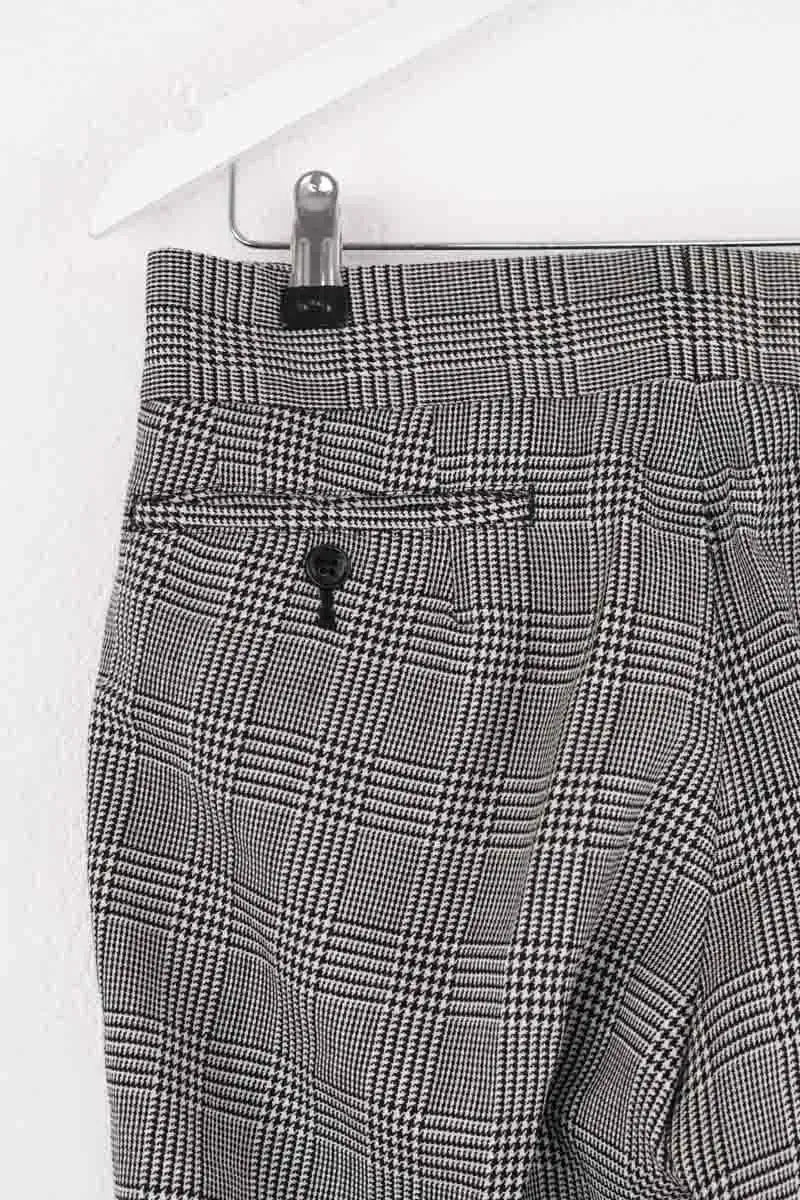 Pantalon droit Comme Des Garçons Noir en Laine