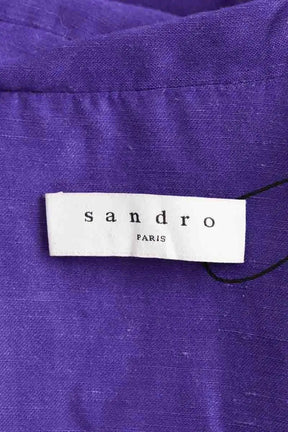 Robe Sandro Violet en Viscose