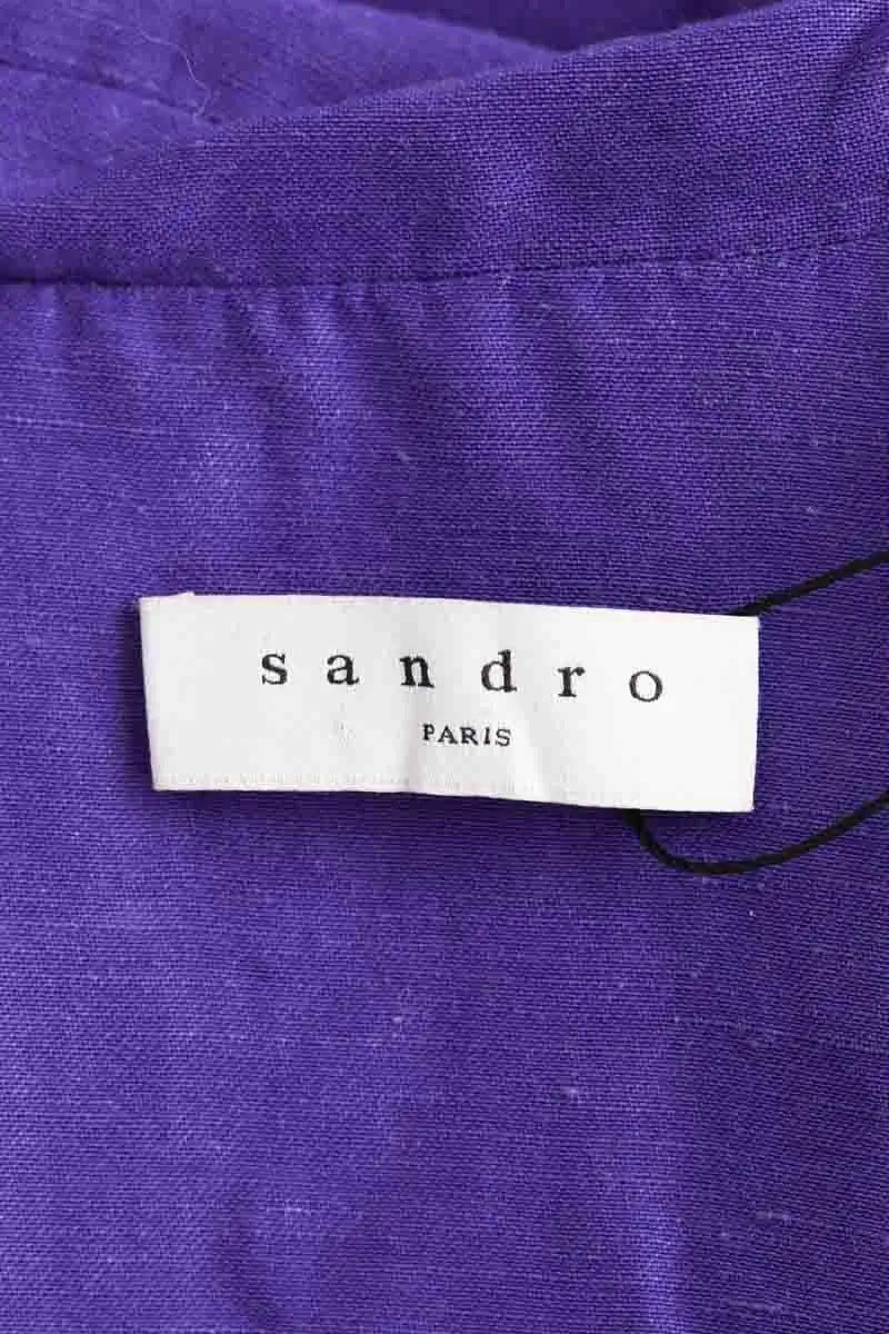 Robe Sandro Violet en Viscose