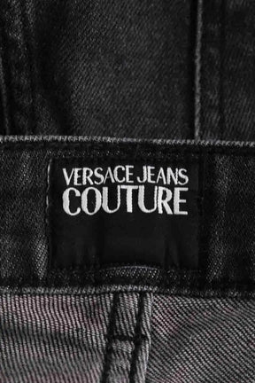 Jean droit Versace Anthracite en Coton