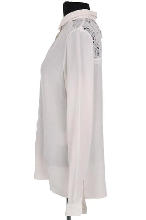 Blouse Sézane Ecru en Synthétique