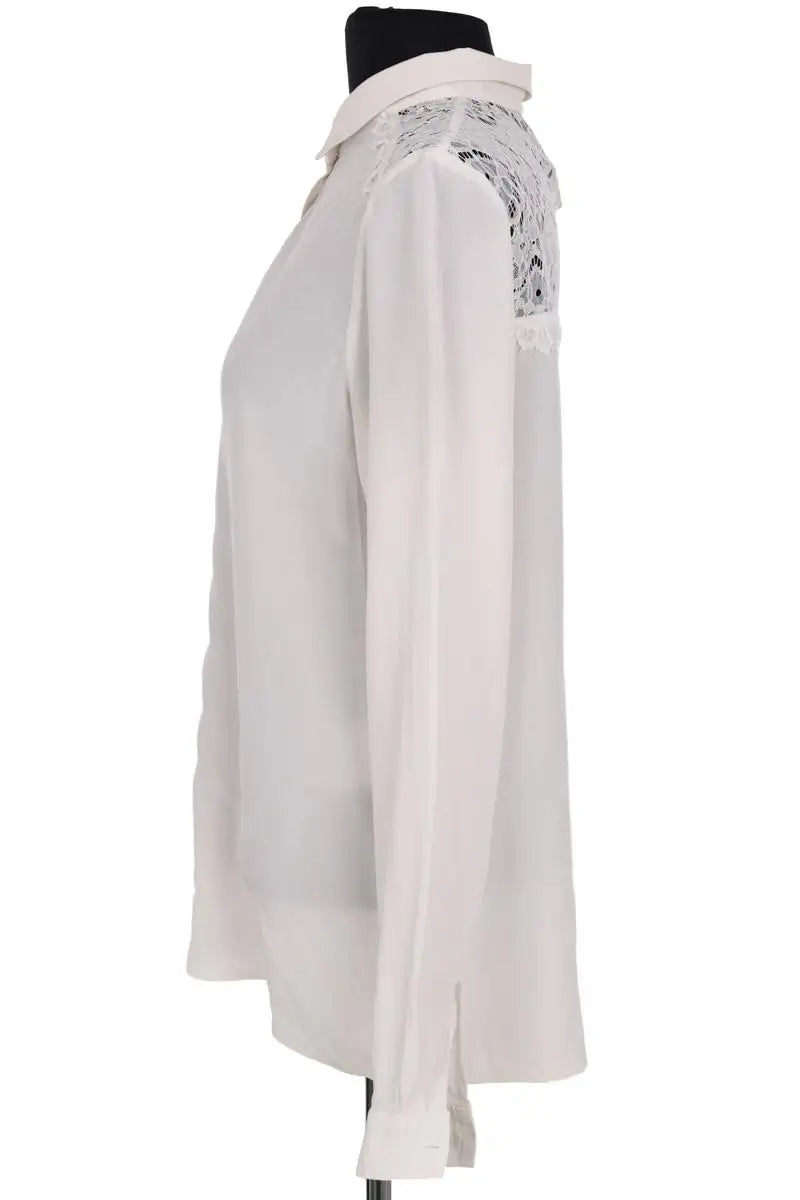 Blouse Sézane Ecru en Synthétique