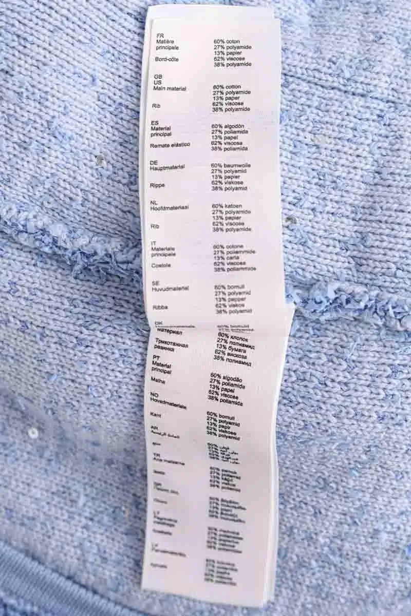 Gilet Maje Bleu en Coton