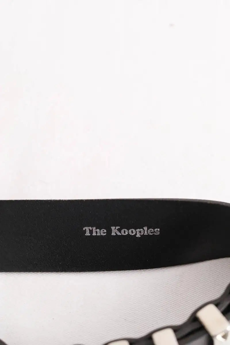 Ceinture The Kooples Noir en Cuir