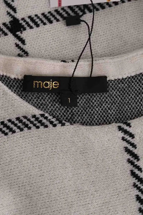 Pull Maje Blanc en Synthétique