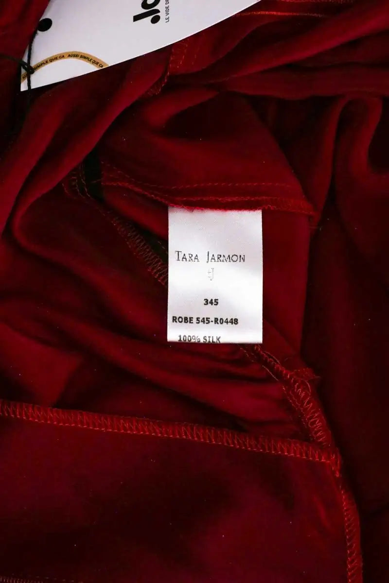 Robe Tara Jarmon Rouge en Soie