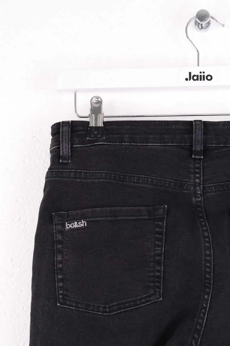 Jean droit Ba&Sh Noir en Coton