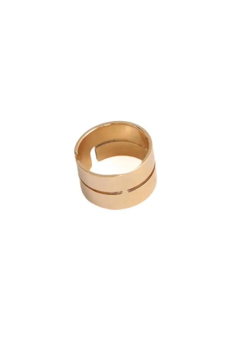 Bague Dinh Van Seventies moyen modèle Doré en Or jaune