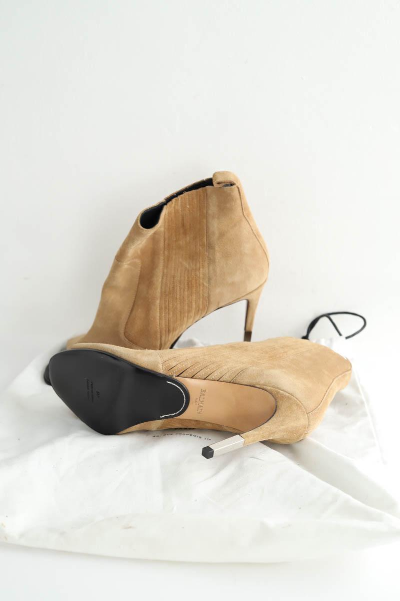 Talons Balmain  Marron