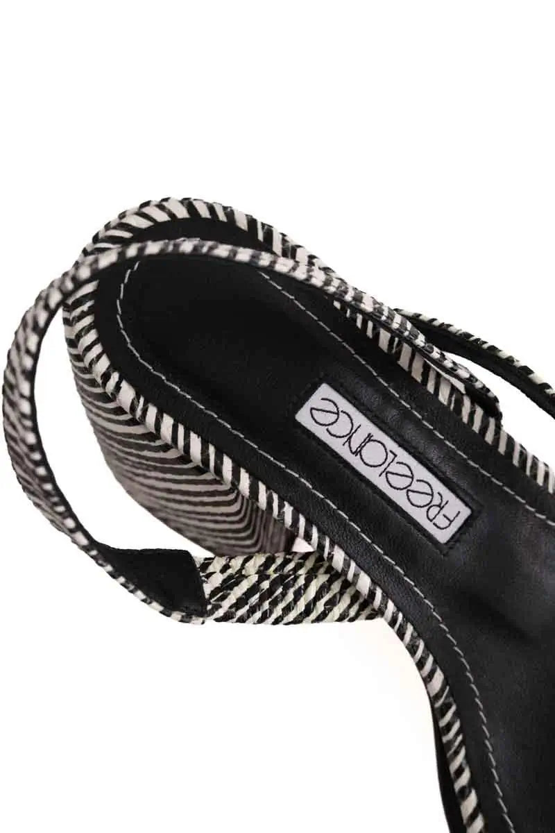 Sandales Free Lance Noir en Cuir